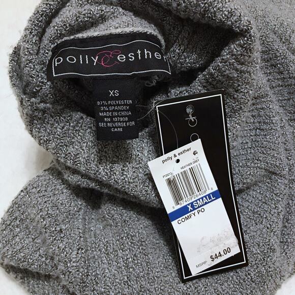 Polly & Esther NWT Turtleneck Tunic Sweater Juniors XS - Picture 8 of 9